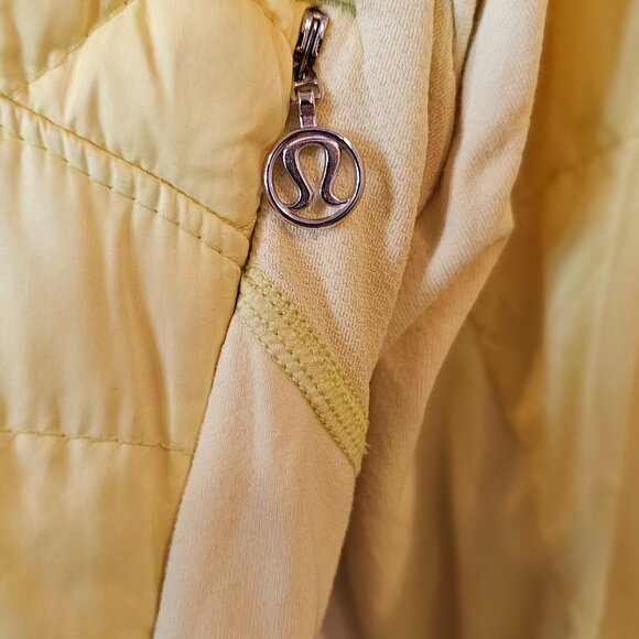 Lululemon Athletica Jacket Yellow What The Fluff 1/2 zip Pullover - Picture 3 of 8